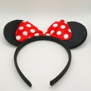 Red Polka Dot Mouse Ears Headband